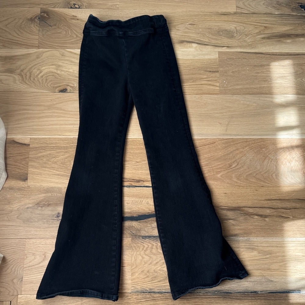 Frame Denim Black Flared Jeans